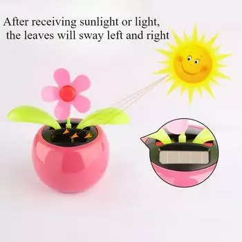 Уникальный солнечный цветок в форме яблока, украшение для автомобиля, яркий качающийся танцор-подсолнух, аксессуары для украшения дома и офиса синий