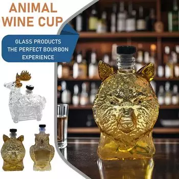Уникальный стеклянный графин для виски в подарок мужу, на День отца, годовщину, день рождения | Идеальный набор графинов для виски One Size
