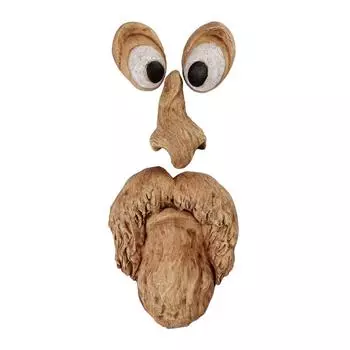 Уникальный стиль Дерево Лицо Украшение для сада Изысканные материалы Садовое украшение Кора Призраки Лицо