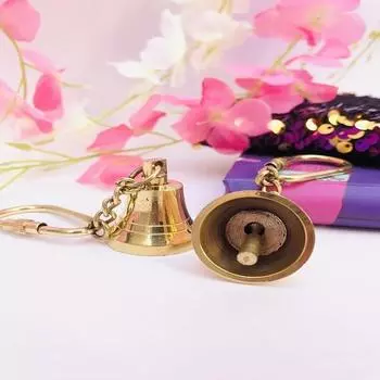Уникальный винтажный брелок из твердой латуни, брелок-колокольчик, брелок-колокольчик, морской подарок, подарок мужчине и женщине, подарок на Рождество, лот из 12 штук