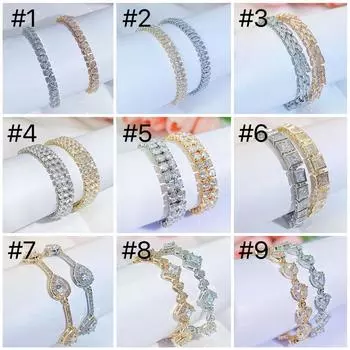 Уникальный женский теннисный браслет CMM золотого и серебряного цвета с цирконием, одинаковые ювелирные изделия на каждый день, вечерние, свадебные, свадебные украшения золотой