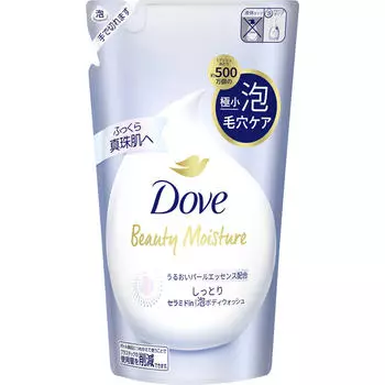 Unilever Dove Beauty Moisture Пена для мытья тела Сменный блок 430 г Тип пены Мыло для тела Способ применения - Образует пену. Refill the bottle by cutting the cut