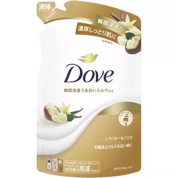 Unilever Dove Body Wash Масло ши и ваниль Сменный блок 330 г Универсальный (Голубь) Инструкция по применению мыла для тела]-Жидкий тип. How to refill the bottle