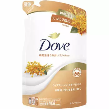 Unilever Dove BODY WASH Rice Ferment & Olea europaea для сменного блока 330 г Универсальный (Голубь) Инструкция по применению мыла для тела]-Жидкий тип. How to refill