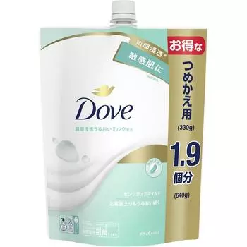 Unilever Dove Body Wash Sensitive Mild Refill 640 г Универсальный (Голубь) Инструкции по применению мыла для тела] - Жидкий тип. How to refill the bottle - Хо