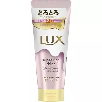 Unilever Lux SUPER RICH SHINE STRAIGHT BEAUTY Утолщающий уход для волос 300 г Шампунь/кондиционер (уход за повреждениями) После мытья шампунем и кондиционирования