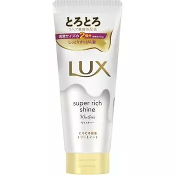 Unilever Lux SUPER RICH SHINE Увлажняющий, утолщающий, увлажняющий уход 300 г Шампунь/кондиционер (уход за повреждениями) После мытья шампунем и кондиционирования нанесите