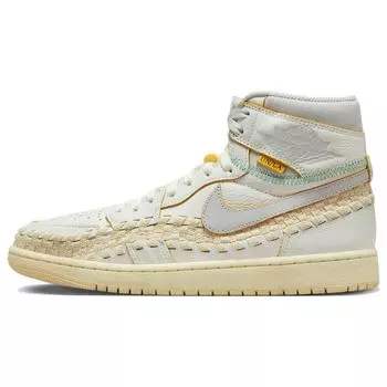 Union LA x Bephies Beauty Supply x Air Jordan 1 Retro High OG SP Summer of 96 Кроссовки унисекс Кремовый парус Wolf-Grey FD2565-100
