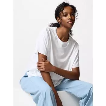 Uniqlo Airism Бесшовная футболка 00 WHITE/WOMEN XS