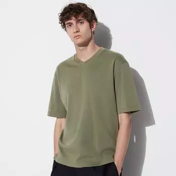 UNIQLO AIRISM COTTON RELAX V NECK T ЧАСТЬ 5