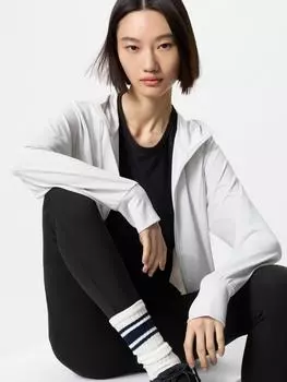 Uniqlo Airism Uv Protection Толстовка с капюшоном на молнии с принтом
