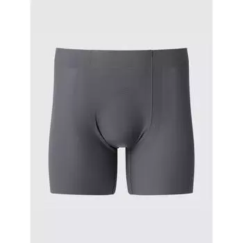 Uniqlo Бесшовные трусы-боксеры Airism Mesh 08 DARK GRAY/MEN S