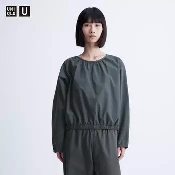 UNIQLO блузка-парашют с длинными рукавами