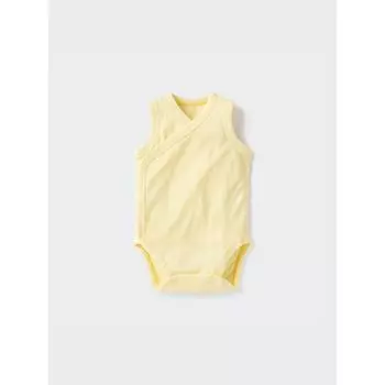 Uniqlo Bn Хлопковая сетчатая внутренняя часть боди без рукавов 1p однотонный 60см 00 WHITE/BABY 60