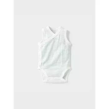 Uniqlo Bn Хлопковая сетчатая внутренняя часть боди без рукавов 60 см 52 GREEN/BABY 60