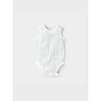 Uniqlo Bn Хлопковая сетчатая внутренняя часть комбинезона без рукавов 52 GREEN/BABY 70