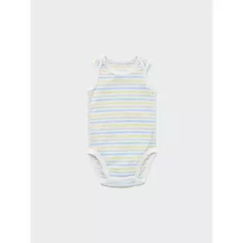 Uniqlo Bn Хлопок Сетчатый Внутренний Боди Без Рукавов Простая Кайма 61 BLUE/BABY 80