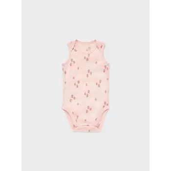 Uniqlo Bn Joy Of Print Хлопковый сетчатый внутренний комбинезон без рукавов 12 PINK/BABY 70
