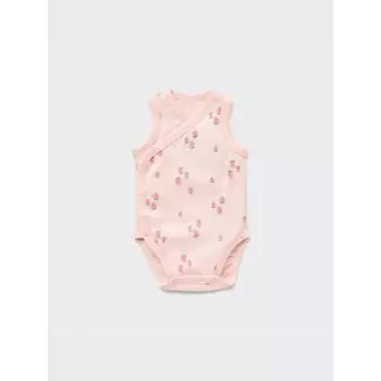 Uniqlo Bn Joy Of Print Хлопковый сетчатый внутренний комбинезон без рукавов 60 см 12 PINK/BABY 60