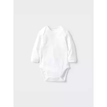 Uniqlo Боди Bn с длинным рукавом 1p Plain 00 WHITE/BABY 70