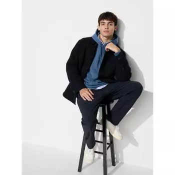 Uniqlo Брюки Heat Tech Easy, растягивающиеся в 2 стороны, длина штанины 74 см 07 GRAY/MEN XS