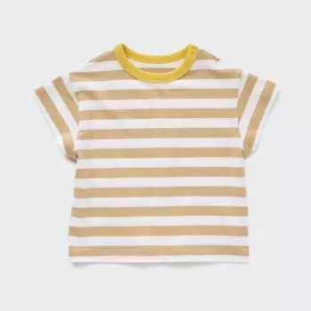 UNIQLO BT Dry с круглым вырезом, футболка с короткими рукавами и полосками