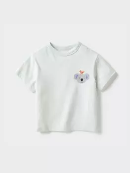 Uniqlo BT Joy Of PrinT Сухая футболка с круглым вырезом 51 GREEN/BABY 110