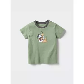 Uniqlo BT Magic For All UT Graphic T shorT Sleeve B 53 GREEN/BABY 70