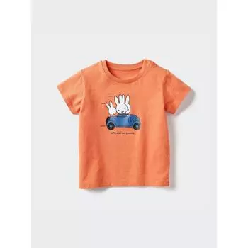 Uniqlo BT Picture Book UT GraphiC T ShorT Sleeve C 23 ORANGE/BABY 70