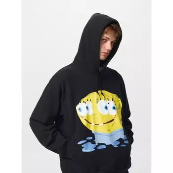 Uniqlo Cactus X SpongeBoB Sweatpool Parka B 09 BLACK/UNISEX XS