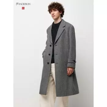 Uniqlo Честерфилд Корт 06 GRAY/MEN S
