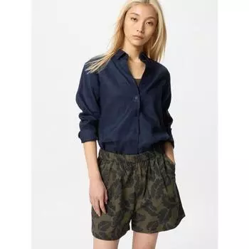 Uniqlo Cotton Easy Short Pants Botanical Leaf 57 OLIVE/WOMEN XS