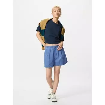 Uniqlo Cotton Easy Short Pants Denim 65 BLUE/WOMEN XS