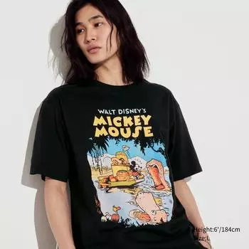 UNIQLO Дисней Юта (графический Т, короткий рукав) В