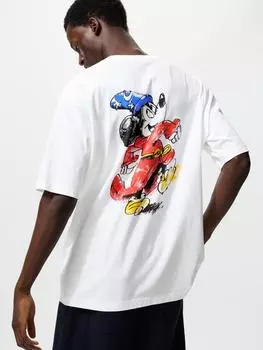 Uniqlo Disney Art Ut Свободный крой 00 WHITE/S
