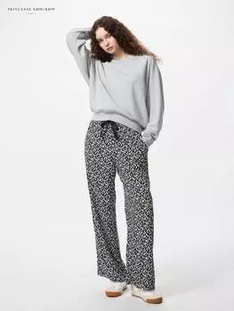 Uniqlo Длинные брюки с принтом из вискозы