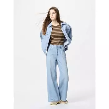 Uniqlo Drapy Wide Flared 06 GRAY/WOMEN 22