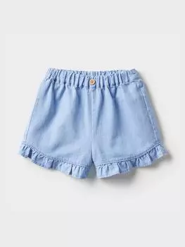 Uniqlo Джинсовые шорты с оборками 63 BLUE/BABY 110