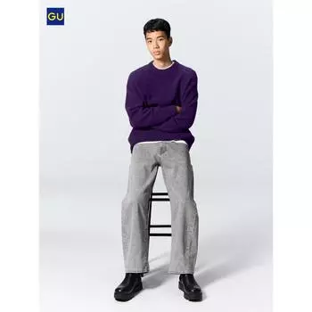 Uniqlo Джинсы Gu Barrel Leg 02 LIGHT GRAY/MEN 28