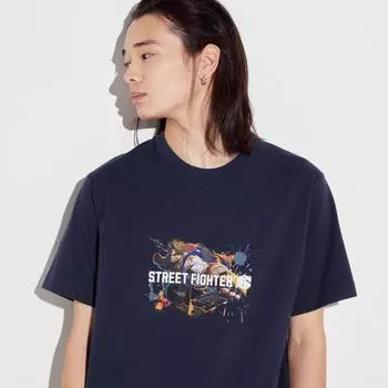 UNIQLO Fighting Game Legends UT Графическая футболка с коротким рукавом C