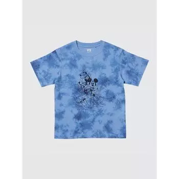 Uniqlo Футболка детская Disney In Blue UT Graphic с коротким рукавом D 61 BLUE/KIDS 100