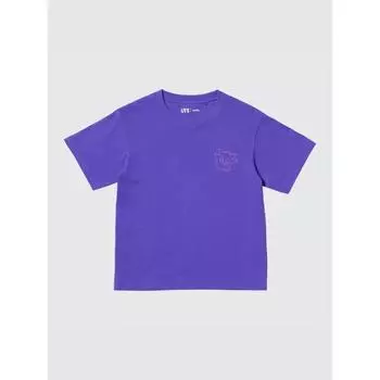Uniqlo Футболка детская Pokemon UT GraphiC с коротким рукавом C 77 PURPLE/KIDS 100