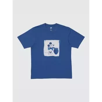 Uniqlo Футболка Disney In Blue UT GraphiC с коротким рукавом C 65 BLUE/MEN XS