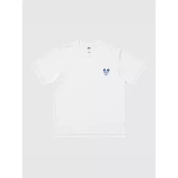 Uniqlo Футболка Disney In Blue UT Graphic с коротким рукавом D 00 WHITE/MEN S