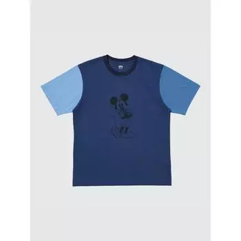 Uniqlo Футболка Disney In Blue UT Graphic с коротким рукавом B 67 BLUE/MEN XS