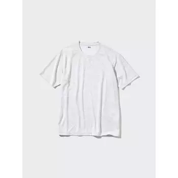 Uniqlo Футболка Dry Ex с коротким рукавом и принтом 03 GRAY/MEN XS