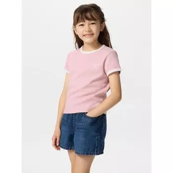 Uniqlo Футболка Japan Girls SofT Rib Mini 01 OFF WHITE/100