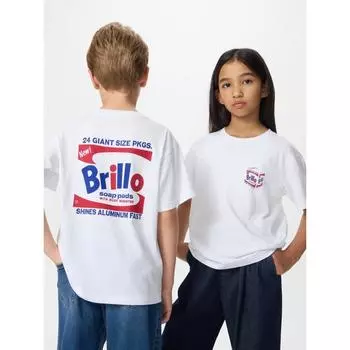 Uniqlo Футболка Kids Ny Pop Art UT Graphic с коротким рукавом Andy A 00 WHITE/KIDS 100
