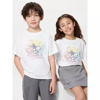 Uniqlo Футболка Kids Super MArio Archive UT Graphic с коротким рукавом A 00 WHITE/KIDS 100