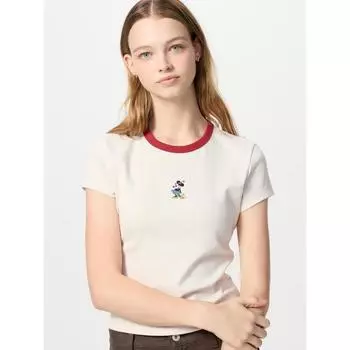 Uniqlo Футболка с коротким рукавом с принтом Disney UT E 01 OFF WHITE/WOMEN S
